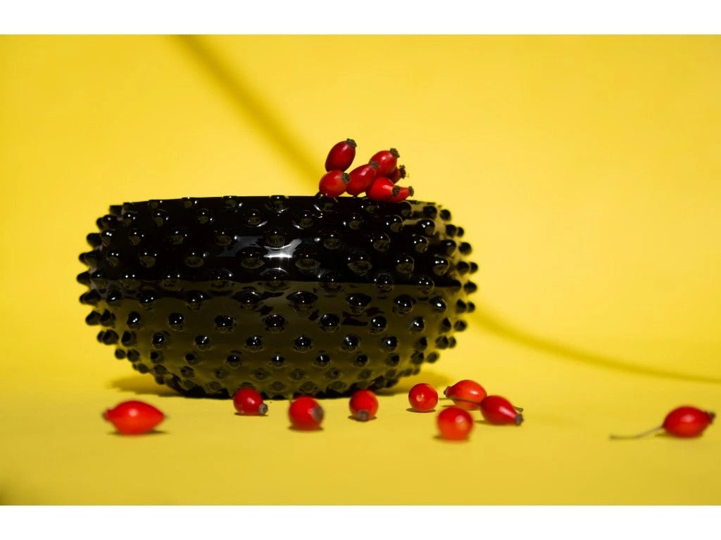 Black Hobnail - Large Bowl