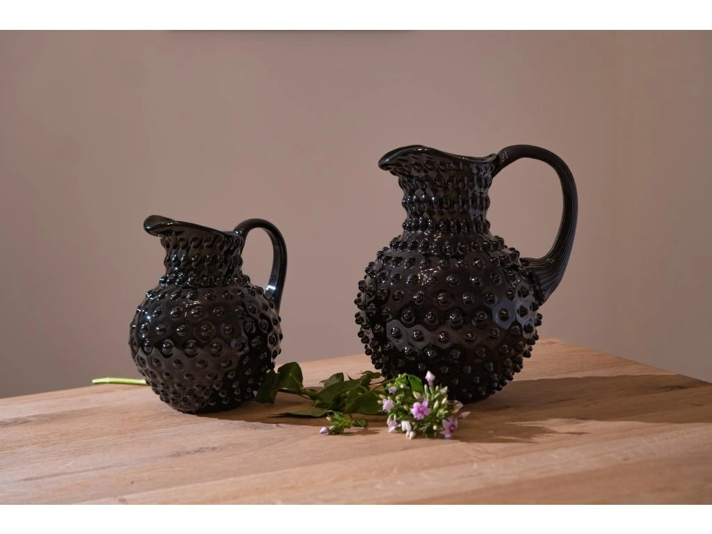 Black Hobnail Jug 1L