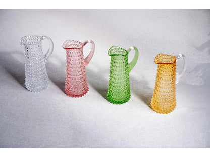 Underlay Amber Hobnail Jug Tall