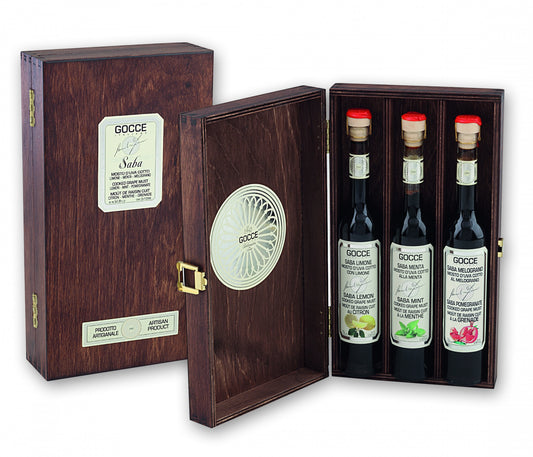 Gocce Italiane, with wooden presentation box