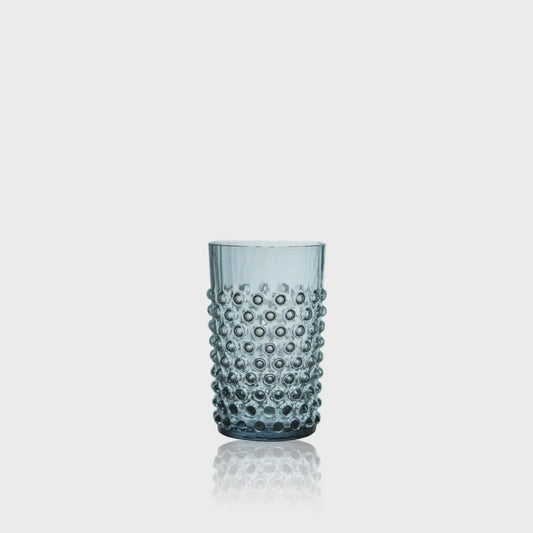 Misty Blue Hobnail Tumblers (set of 6)