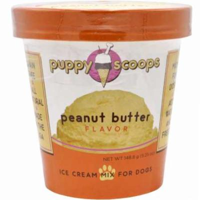 Puppy Scoops Ice Cream Mix for Dogs Peanut Butter Flavor (5.25 Oz)